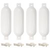 vidaXL 4 darab feh&eacute;r PVC cs&oacute;nak l&ouml;kh&aacute;r&iacute;t&oacute; &Oslash; 14 x 50 cm