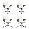 vidaXL Forg&oacute;s Irodai Sz&eacute;kek 4 db Műbőr 69 x 61 x 104 cm