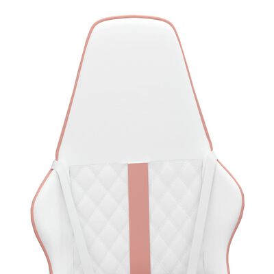 vidaXL fehér és rózsaszín műbőr játékszék