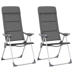 vidaXL 2 db sz&uuml;rke alum&iacute;nium kempingsz&eacute;k 58 x 69 x 111 cm