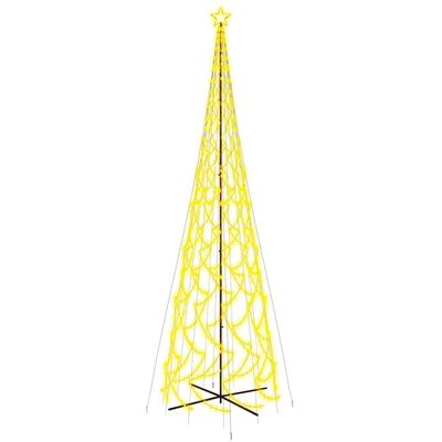 vidaXL kúp alakú karácsonyfa 3000 meleg fehér LED-del 230 x 800 cm