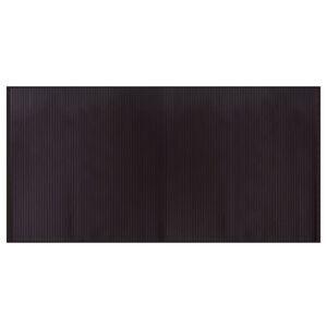 vidaXL n&eacute;gysz&ouml;gletű s&ouml;t&eacute;tbarna bambusz szőnyeg 100 x 200 cm