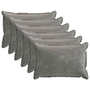vidaXL P&aacute;rna huzat 6 pcs HOUTEN S&ouml;t&eacute;tsz&uuml;rke 40 x 60 cm Chenille Sz&ouml;vet
