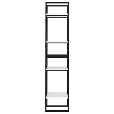 vidaXL 4-szintes fehér forgácslap könyvszekrény 40 x 30 x 140 cm