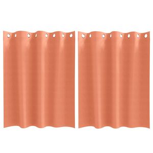 vidaXL Fekete F&uuml;gg&ouml;ny Gyűrűkkel 2 db Terrakotta 140 x 140 cm