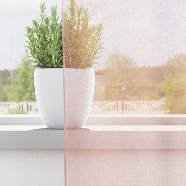 vidaXL 2 db vil&aacute;gos r&oacute;zsasz&iacute;nű f&aacute;tyolf&uuml;gg&ouml;ny&ouml;k hurokkal 140x140 cm