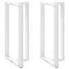 vidaXL 2 db T-alak&uacute; b&aacute;rasztall&aacute;b, feh&eacute;r, 60x35x(110-111) cm, ac&eacute;l