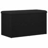 vidaXL T&aacute;rol&oacute;pad Fekete t&ouml;lgy 82 x 42 x 45 cm Szerelt Fa