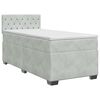 vidaXL Boxspring &aacute;gy matraccal Vil&aacute;gossz&uuml;rke 90 x 190 cm B&aacute;rsony