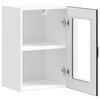 vidaXL Konyhai fali szekr&eacute;ny &uuml;vegajt&oacute;val Lucca feh&eacute;r