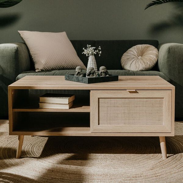 Finori Bali 55A sonoma t&ouml;lgy- &eacute;s n&aacute;dmint&aacute;s doh&aacute;nyz&oacute;asztal