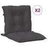 vidaXL 2 db melange antracit sz&ouml;vet h&aacute;tt&aacute;ml&aacute;s sz&eacute;kp&aacute;rna 100x50x7 cm