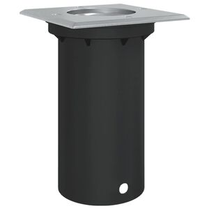 vidaXL fekete n&eacute;gyzet &ouml;nt&ouml;tt alum&iacute;nium k&uuml;lt&eacute;ri talajl&aacute;mpa 10,5x10,5 cm
