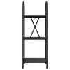 vidaXL K&ouml;nyvespolc Fekete t&ouml;lgy 40 x 30 x 109 cm Faanyag