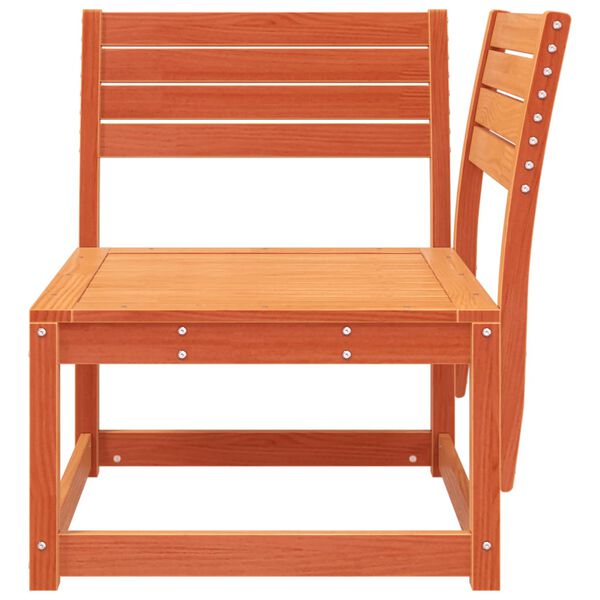 vidaXL viaszbarna t&ouml;m&ouml;r fenyőfa kerti sarokkanap&eacute; 73 x 73 x 78 cm