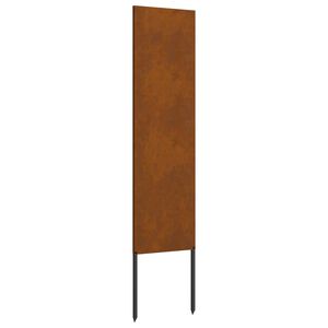 vidaXL Kertv&eacute;dő v&aacute;szon Rozsd&aacute;s 32 x 140 cm Időj&aacute;r&aacute;s&aacute;ll&oacute; ac&eacute;l