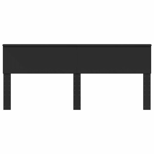 vidaXL Fejt&aacute;mla Fekete t&ouml;lgy 200 cm Faanyag