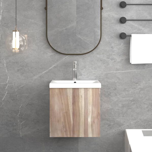 vidaXL t&ouml;m&ouml;r t&iacute;kfa falra szerelhető f&uuml;rdőszobaszekr&eacute;ny 41 x 38 x 40 cm