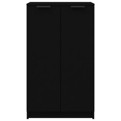 vidaXL fekete szerelt fa cipőszekrény 59 x 35 x 100 cm