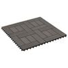 vidaXL Faszeg&eacute;ly j&aacute;r&oacute;lap 22 pcs S&ouml;t&eacute;t Barna 30 x 30 cm WPC