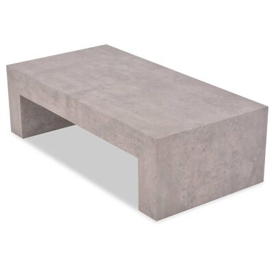 vidaXL betonhatású dohányzóasztal 100 x 50 x 30 cm
