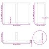 vidaXL 2 db antracitszürke, T-alakú acél étkezőasztal láb 90x35x(72-73) cm