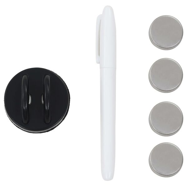 vidaXL falra szerelhető m&aacute;gneses &uuml;vegt&aacute;bla 120 x 60 cm