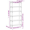 vidaXL 6 szintes barna t&ouml;lgy sz&iacute;nű szerelt fa k&ouml;nyvespolc 80x30x188 cm