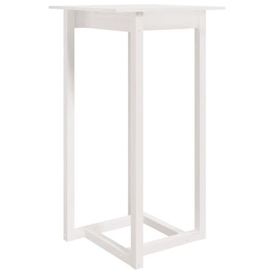 vidaXL fehér tömör fenyőfa bárasztal 60 x 60 x 110 cm