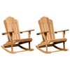 vidaXL Adirondack hintasz&eacute;k 2 db Barna T&ouml;m&ouml;r t&iacute;kfa