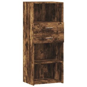 vidaXL f&uuml;st&ouml;s t&ouml;lgy sz&iacute;nű szerelt fa magasszekr&eacute;ny 50 x 42,5 x 124 cm