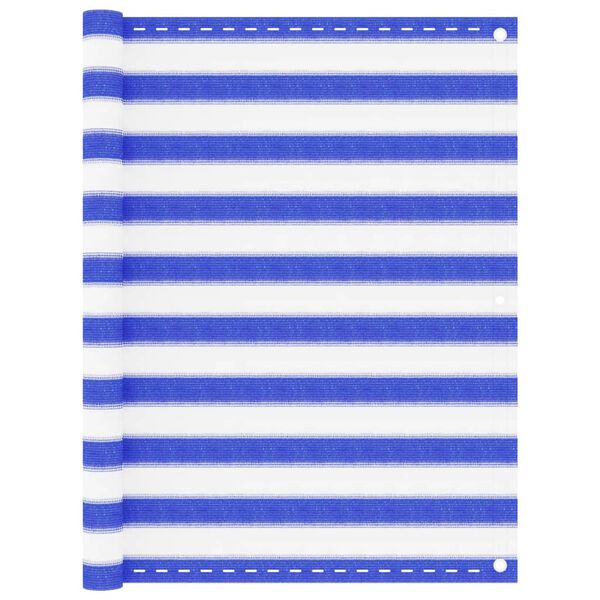 vidaXL k&eacute;k &eacute;s feh&eacute;r HDPE erk&eacute;lytakar&oacute; 120 x 600 cm