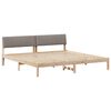 vidaXL &Aacute;gykeret fejt&aacute;ml&aacute;val Barna &eacute;s taupe 200 x 200 cm T&ouml;m&ouml;r fenyőfa