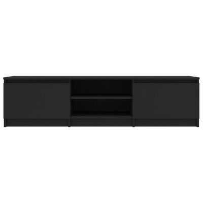 vidaXL fekete forgácslap TV-szekrény 140 x 40 x 35,5 cm