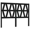 vidaXL fekete t&ouml;m&ouml;r fenyőfa &aacute;gyfejt&aacute;mla 156x4x100 cm