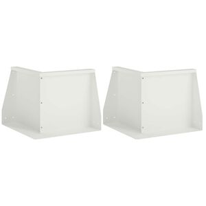 vidaXL T&aacute;mfal 2 db 50 x 50 x 30 cm Ac&eacute;l Feh&eacute;r