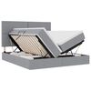 vidaXL LED t&aacute;rol&oacute;s &aacute;gy matraccal Vil&aacute;gossz&uuml;rke 200 x 200 cm Sz&ouml;vet