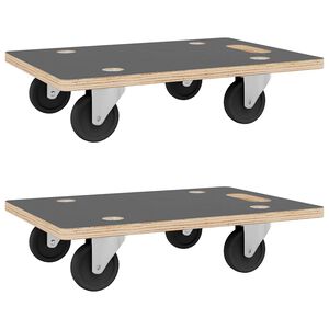 vidaXL 2 db n&eacute;gysz&ouml;gletű sz&aacute;ll&iacute;t&oacute;kocsi 250 kg 50 x 35 x 11,5 cm