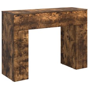 vidaXL Doh&aacute;nyz&oacute;asztal F&uuml;st&ouml;s T&ouml;lgy 102 x 35 x 75 cm Szerelt Fa
