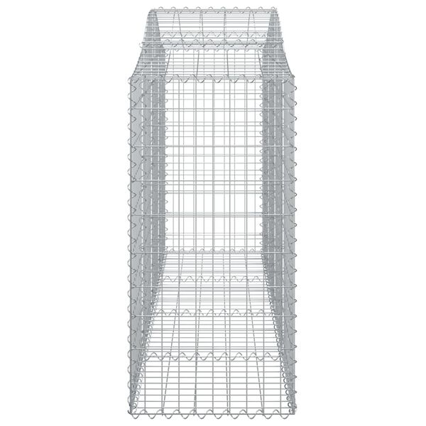 vidaXL &iacute;ves horganyzott vas gabion kos&aacute;r 200x50x100/120 cm