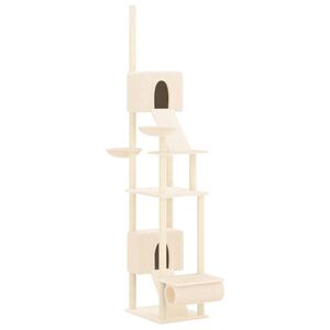 vidaXL kr&eacute;msz&iacute;nű plafonig &eacute;rő kapar&oacute;fa 277-303 cm
