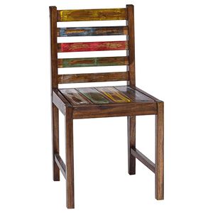 vidaXL 2 db t&ouml;m&ouml;r &uacute;jrahasznos&iacute;tott fa &eacute;tkezősz&eacute;k