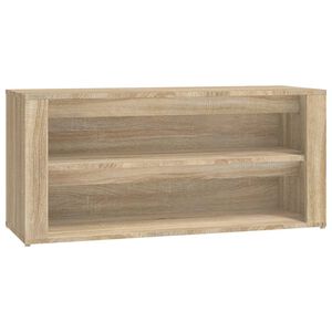 vidaXL sonoma t&ouml;lgy sz&iacute;nű szerelt fa cipőtart&oacute; 100x35x45 cm