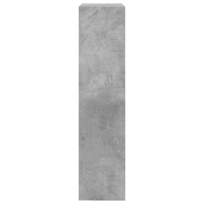 vidaXL betonszürke szerelt fa cipőszekrény 60 x 21 x 87,5 cm