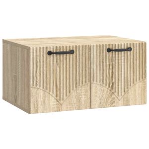 vidaXL Fali TV szekr&eacute;ny Sonoma T&ouml;lgy 59,5 x 41 x 30 cm Szerelt Fa