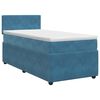 vidaXL Boxspring &aacute;gy matraccal S&ouml;t&eacute;t k&eacute;k 90 x 200 cm B&aacute;rsony