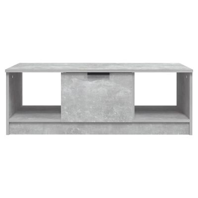 vidaXL betonszürke szerelt fa dohányzóasztal 102 x 50 x 36 cm