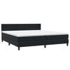 vidaXL fekete b&aacute;rsony rug&oacute;s &aacute;gy matraccal 180x210 cm