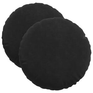 vidaXL &Uuml;lőp&aacute;rn&aacute;k 2 pcs Fekete &Oslash; 40 x 13 cm B&aacute;rsony
