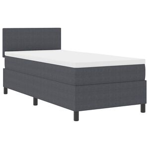vidaXL LED Box Spring &Aacute;gy fejt&aacute;ml&aacute;val S&ouml;t&eacute;tsz&uuml;rke &eacute;s Feh&eacute;r 80 x 200 cm